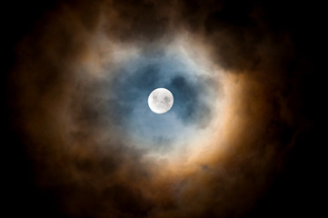 Obraz na płótnie Canvas Colorful moon. 