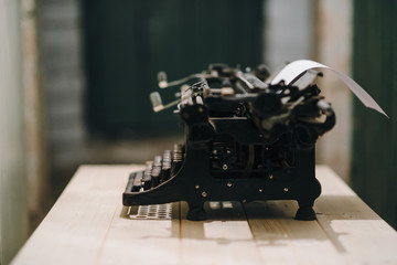 old retro typewriter, vintage style