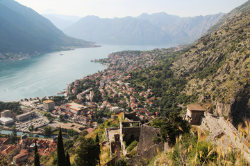 Fototapeta na wymiar The Citadel in Kotor, Montenegro