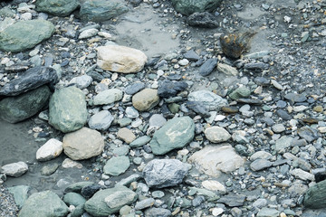 rock in river