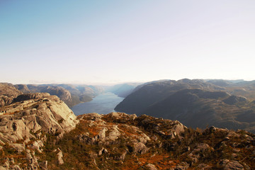 Blick auf den Lysefjord in Stavanger