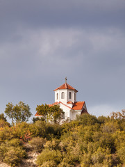 Fototapeta premium Little church on hill, Macedonia