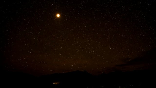 The Night Sky and Stars Time Lapse