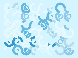 Generative pattern art design. Color ornament.