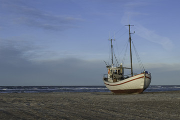 Boot im Hafen, Dänemark