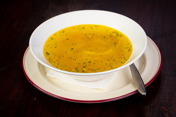 Chicken soup with noodle