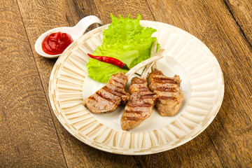 Grilled lamb