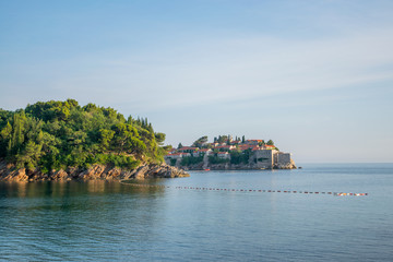 Fototapeta na wymiar Picturesque small island of St. Stephen in the Adriatic Sea.