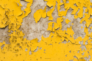 Wall fragment with scratches and cracks