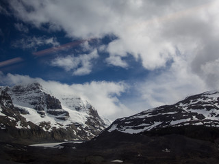 Views on Mountains surrounding Columbia Icefield and Glacier, Canada