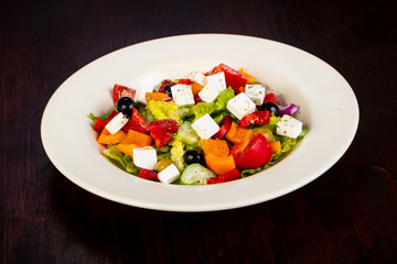 Greek salad with feta