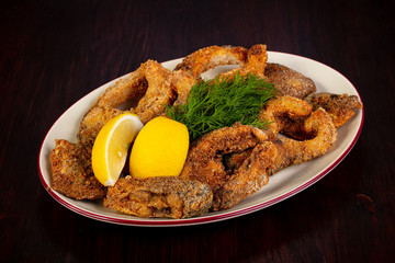 Roasted carp fish