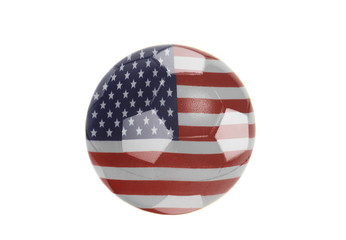 USA flag on Soccer ball