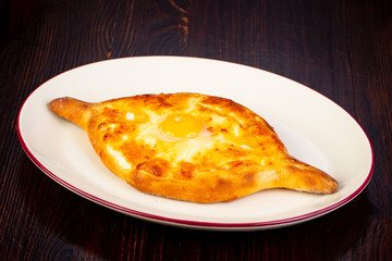 Adjarian Khachapuri with egg