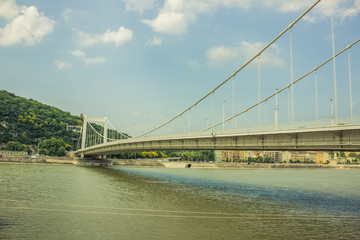 river and bridge urban cityscape