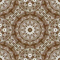 Unique, abstract floral color pattern. Seamless vector illustration. For design, wallpaper, background, print