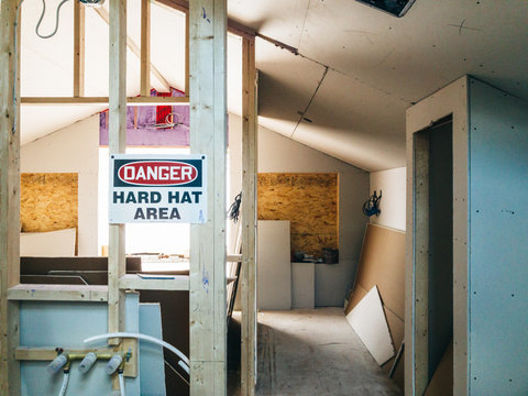 Attic renovation project - drywall stage