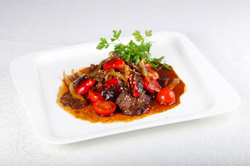 Beef in oyster sauce