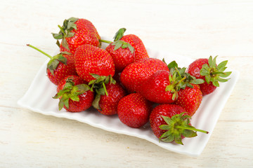 Strawberry in the bowl