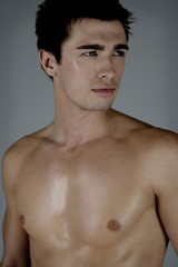 Fototapeta premium Model Strong Stylish Male Portrait