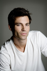 Model Strong Stylish Male Portrait