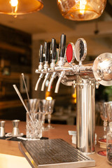 Beer tap in barse for bottling beverages