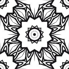 creative geometric ornament on color background. Seamless vector illustration. For interior design, wallpaper