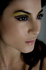 Fototapeta na wymiar Model Beauty Stylish Makeup Portrait