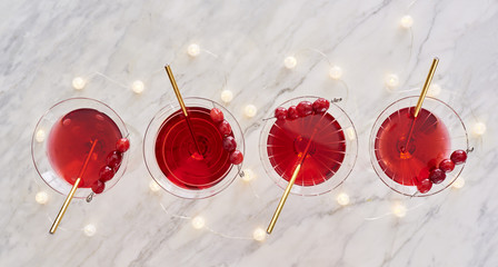 Christmas Cranberry Cocktails