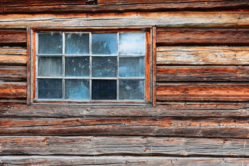 Old Broken Window Abstract