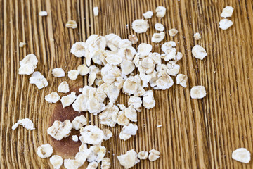 Obraz na płótnie Canvas flakes of oatmeal