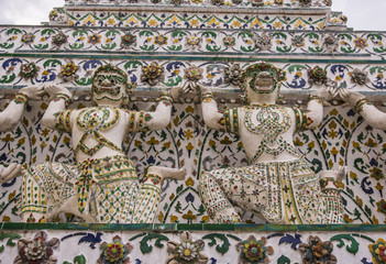Decoration and details of Wat Arun Thailand