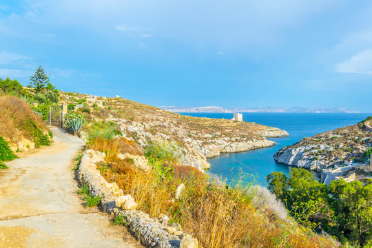 Mgarr ix-Xini bay on Gozo, Malta