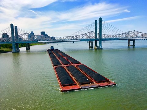 Barge On The River