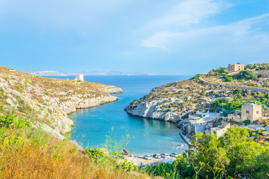 Mgarr ix-Xini bay on Gozo, Malta