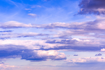 beautiful blue sky with clouds background. Sky clouds.