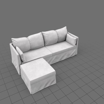 Scandinavian corner sofa