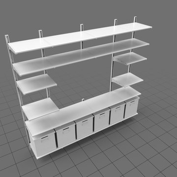 Scandinavian shelving system