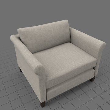 Transitional armchair