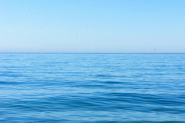 horizon of the blue sea