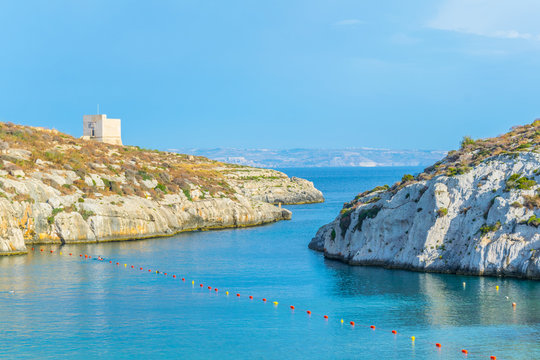 Mgarr ix-Xini bay on Gozo, Malta