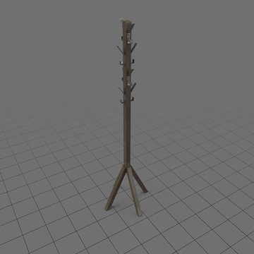 Contemporary coat rack