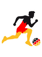 farben stürmer tor schießen deutschland fan feiern party ball muster flagge germany gewinner sieger