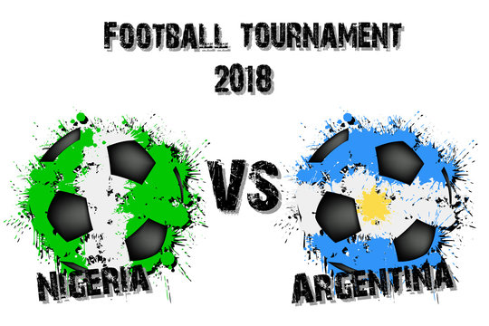 Soccer game Nigeria vs Argentina