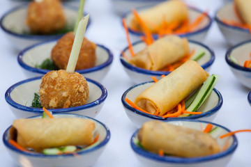 canape set up  in wedding party.
