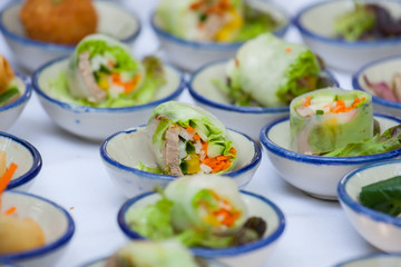 canape set up  in wedding party.
