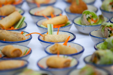 canape set up  in wedding party.
