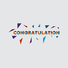 Congratulation Vector Template Design Illustration