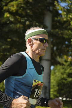 Adult marathon runner
