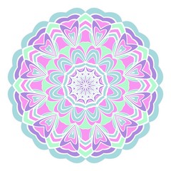 Decorative floral mandala. vector illustration. Tribal Ethnic Arabic, Indian, motif. for interior design, wallpaper, invitation